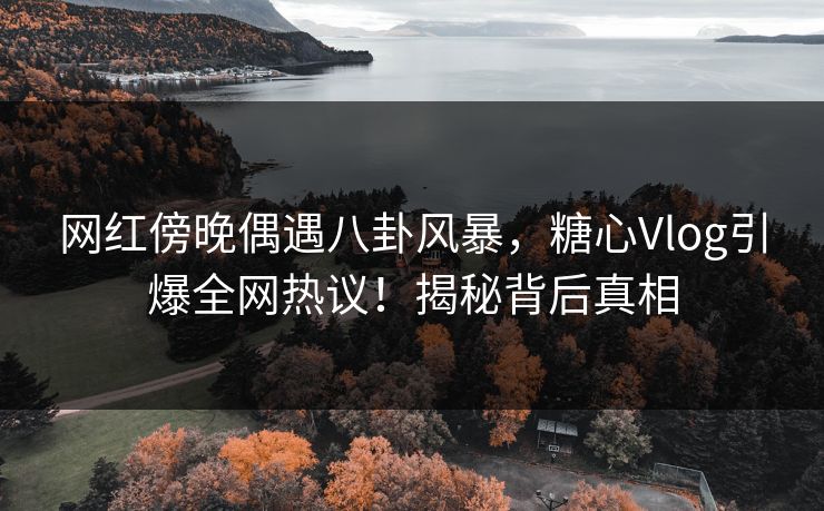 网红傍晚偶遇八卦风暴，糖心Vlog引爆全网热议！揭秘背后真相
